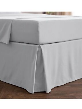 Mellanni Queen Bed Skirt in Light Gray
